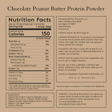 Organic Chocolate Peanut Butter Plant Based Protein Powder by Truvani Ingredients List