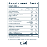 Minimal and Essential Antioxidant and Multi-Vitamin Formula by Vital Nutrients 90 count