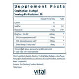 Ultra Pure Fish Oil 800 Pharmaceutical Grade by Vital Nutrients