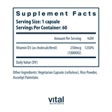 Vitamin D3 10,000IU by Vital Nutrients