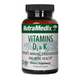 Vitamin D3 K2 60 Vegetable Capsules by NutraMedix