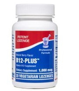 B12-PLUS 1,000 mcg methylcobalamin Lozenge 30 count by Anabolic Labs