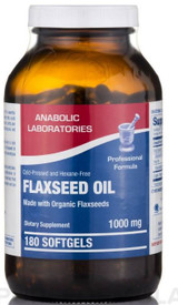 FLAX SEED OIL ORGANIC Softgel 180 count by Anabolic Labs