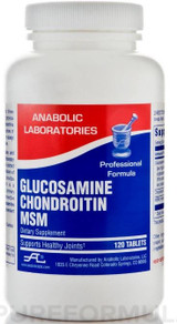 GLUCOSAMINE / CHONDROITIN / MSM TAB 120 count by Anabolic Labs