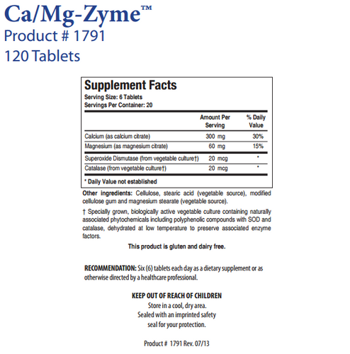 Ca/Mg-Zyme by Biotics Research Ca/Mg-Zyme by Biotics Research