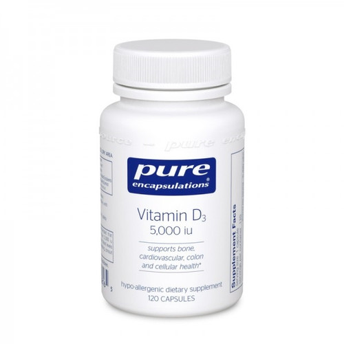 Vitamin D3 5,000 iu by Pure Encapsulations (60 Capulsules) Vitamin D3 5,000 iu by Pure Encapsulations (60 Capulsules)