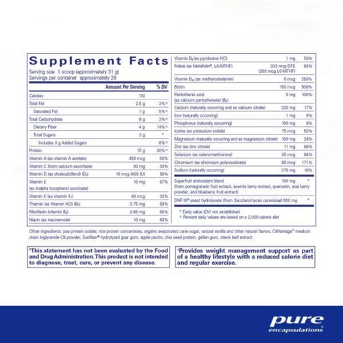 PureLean Protein Blend by Pure Encapsulations PureLean Protein Blend by Pure Encapsulations
