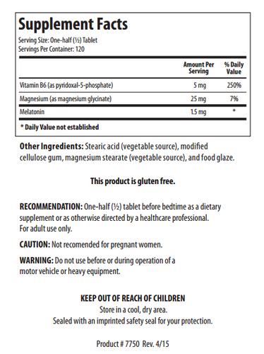Melatonin-B6/Mg by Biotics Research Melatonin-B6/Mg by Biotics Research