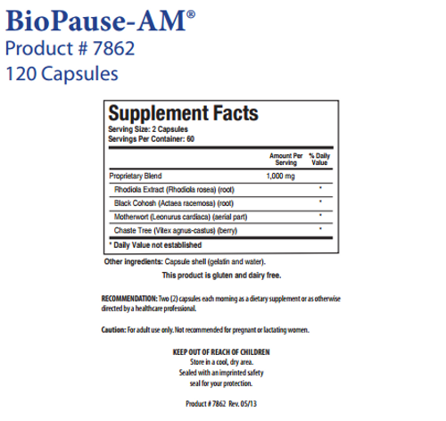 Biopause-AM by Biotics Research