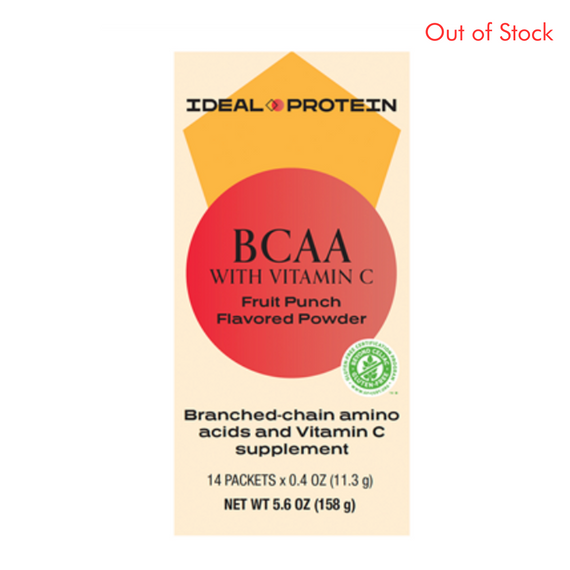 BCAA Fruit Punch Flavored Powder by Ideal Protein - Box of 14