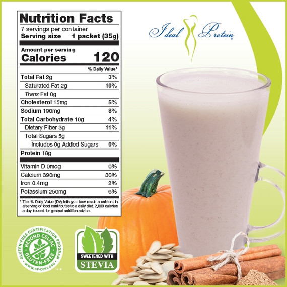 Pumpkin Spice Latte Drink Mix by Ideal Protein