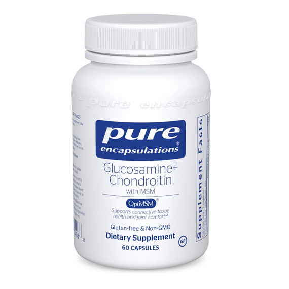 PE148PE3
Glucosamine + Chondroitin with MSM 60 capsules by Pure Encapsulations