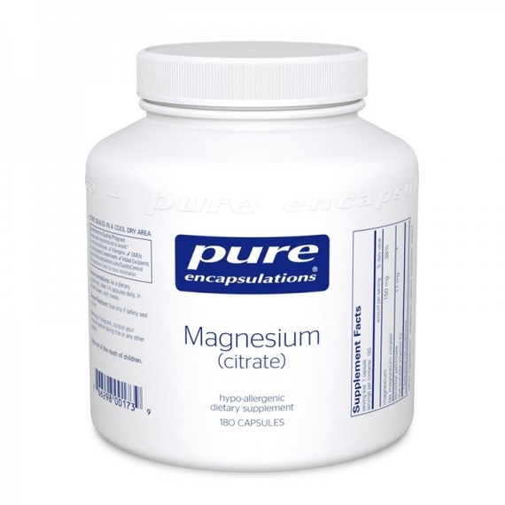 Magnesium (citrate) 180 capsules by Pure Encapsulations