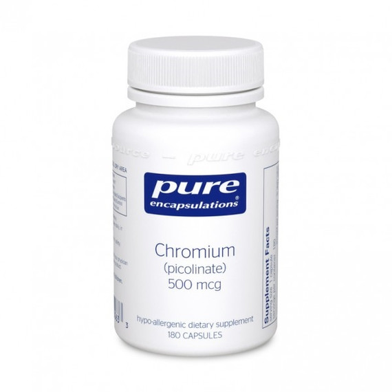 Chromium (picolinate) 500mcg 180 capsules by Pure Encapsulations