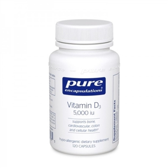 Vitamin D3 5,000 iu by Pure Encapsulations (250 Capsules)