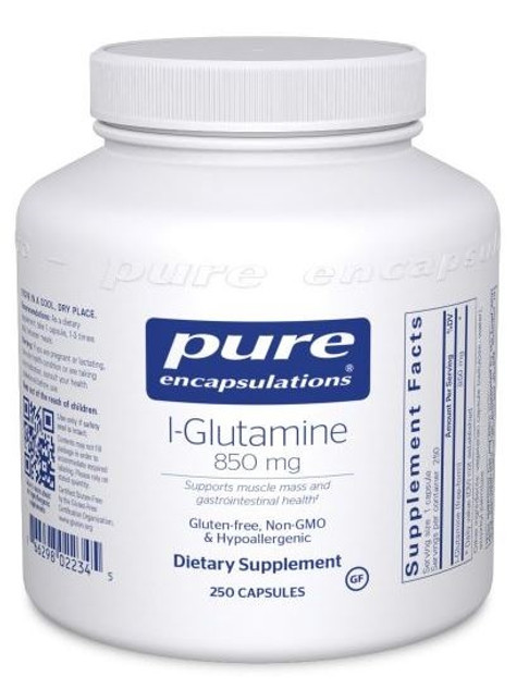 l-Glutamine 850mg (250 capsules) by Pure Encapsulations