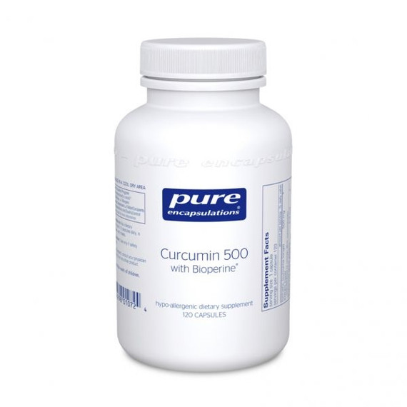 Curcumin 500 with Bioperine 60 capsules by Pure Encapsulations