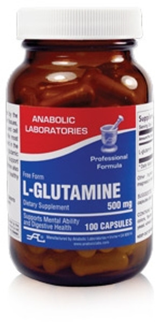 L-GLUTAMINE CAPS 500MG 100 count by Anabolic Labs