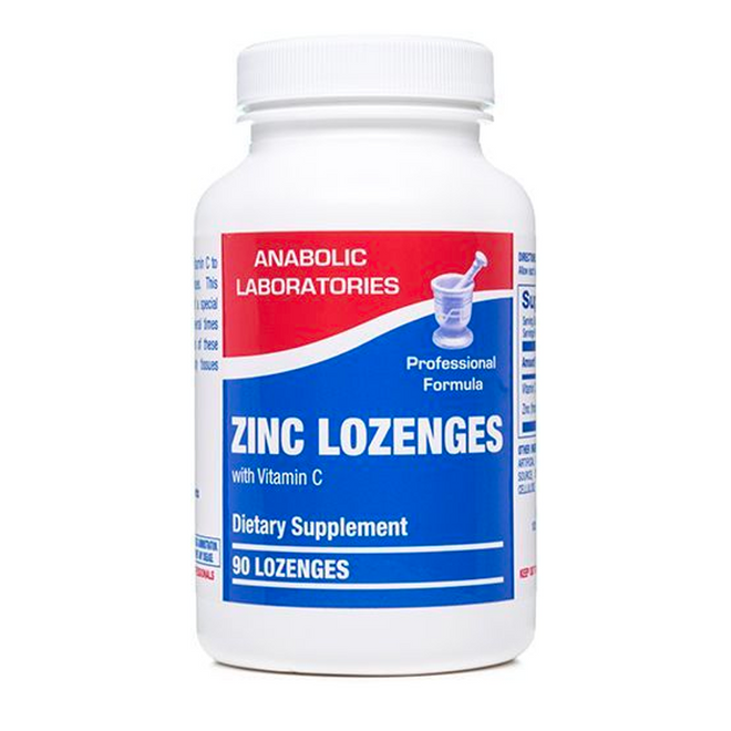 ZINC LOZENGES, ORANGE with Vitamin C 90 count by Anabolic Labs
