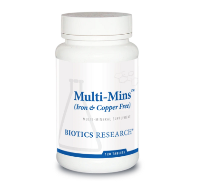 Multi-Mins Fe & Cu Free (120 ct) by Biotics Research