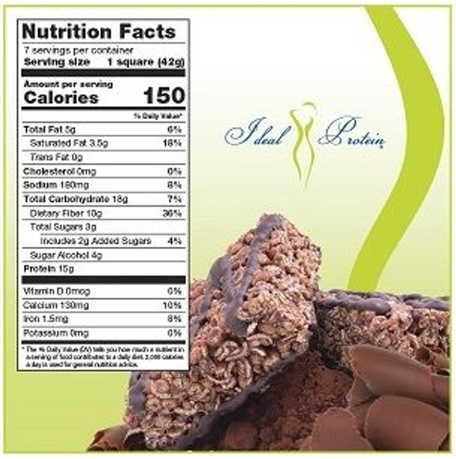 Chocolate Crispy Squares by Ideal Protein - Box of 7