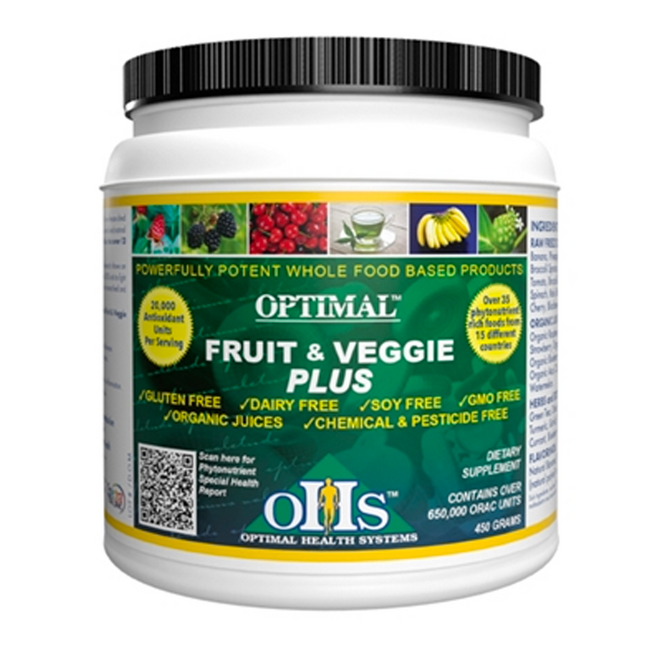 Fruit & Veggie Plus 30 svg by Optimal Health Systems