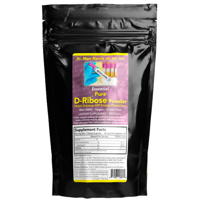 Essential Pure D-Ribose Powder 250 g by Optimal Health Systems