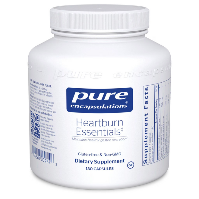 Heartburn Essentials 180 capsules by Pure Encapsulations