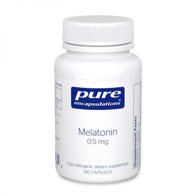 Melatonin .5mg 60 capsules by Pure Encapsulations