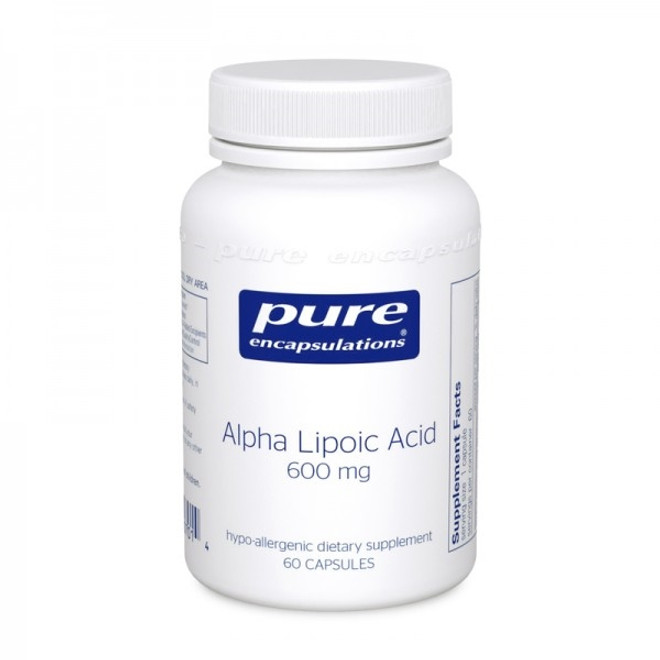 Alpha Lipoic Acid 600mg 60 capsules  by Pure Encapsulations