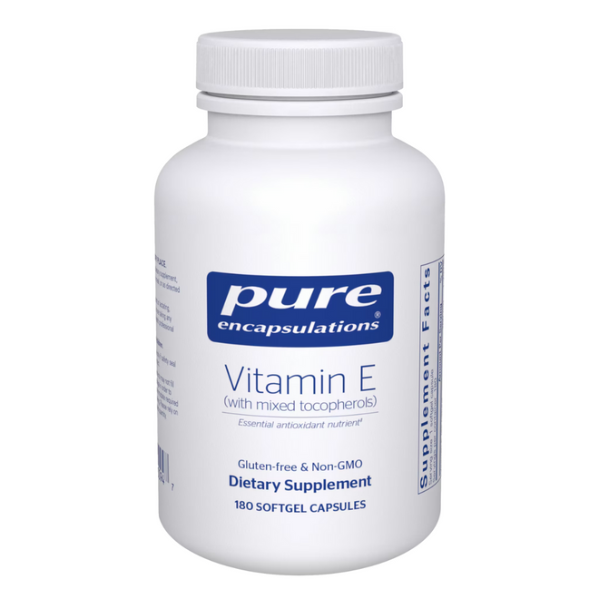 Vitamin E (with mixed tocopherols) by Pure Encapsulations (180 Capsules)