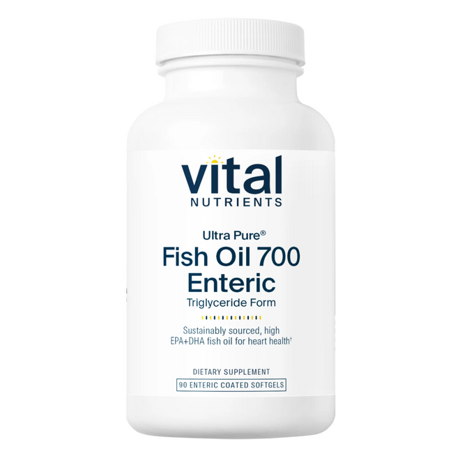 Ultra Pure Fish Oil 700 Enteric Pharmaceutical Grade Triglyceride Form by Vital Nutrients