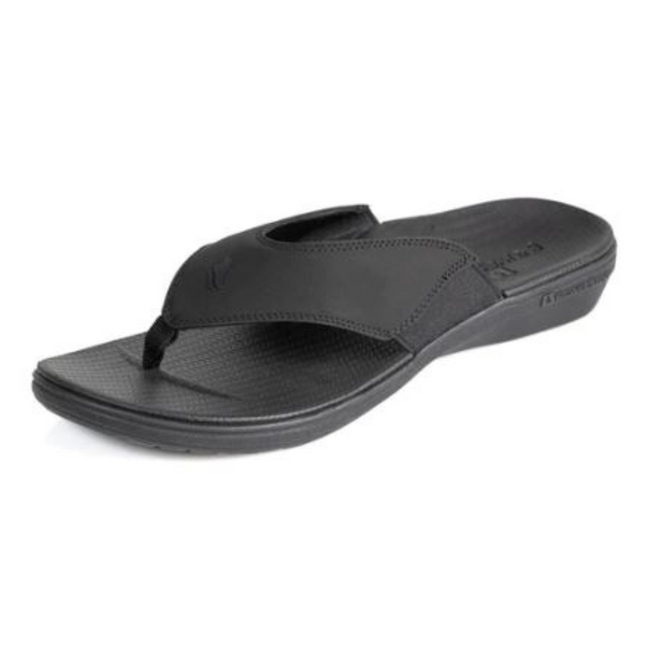 Men's Arch Supporting Black Sandals by Powerstep