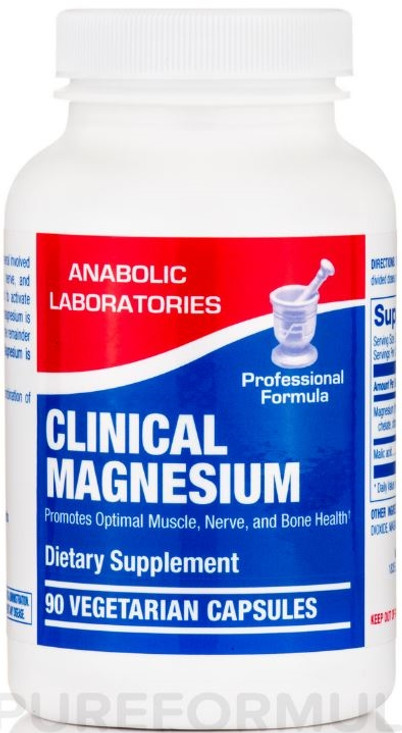 MAGNESIUM (CLINCAL MAG) 90 count by Anabolic Labs