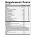 Wellness Essentials Active by Metagenics Ingredients Label