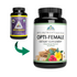 Opti Female 90 ct by Optimal Health Systems Old to New Bottle Appearance