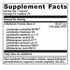 UltraFlora® BiomePro by Metagenics Ingredients Label