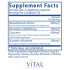 BCQ by Vital Nutrients Ingredients Label