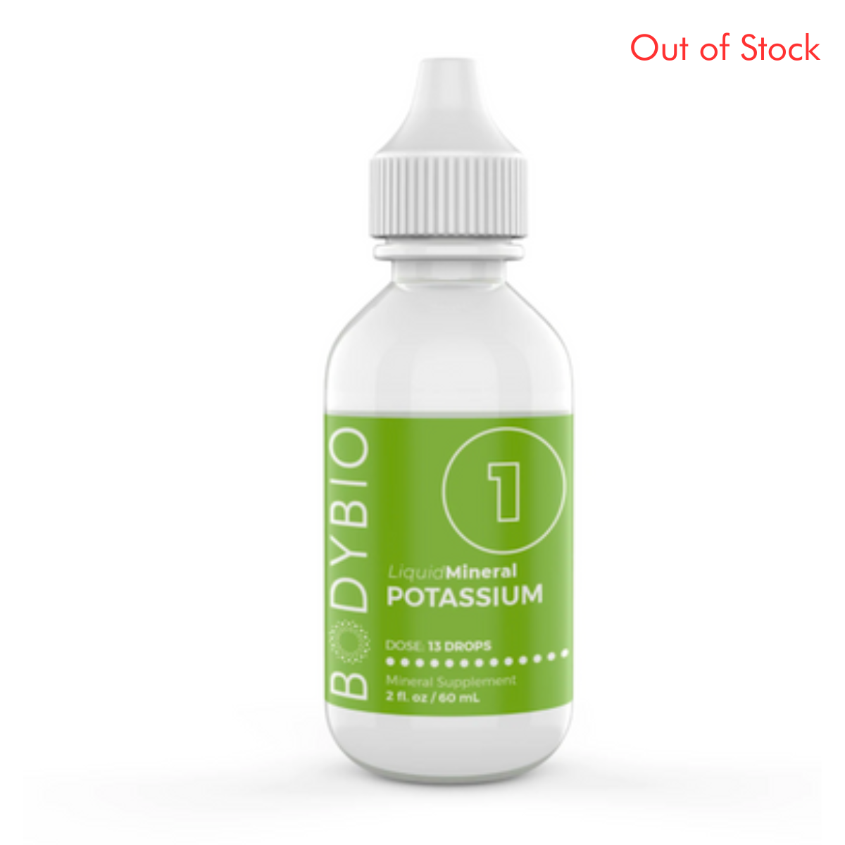 Liquid Mineral 1 - Potassium 2 oz by BodyBio