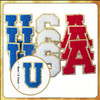USA PATRIOTIC CHENILLE PATCHES