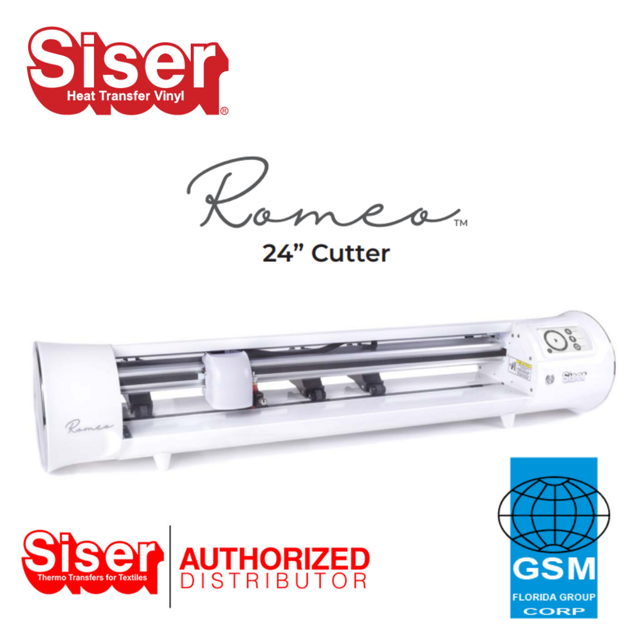 Siser Romeo 24 Vinyl Cutter with 24 Wide Vinyl Rolls