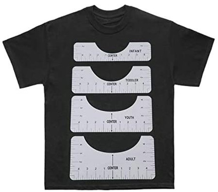 Tshirt Ruler Guide Alignment Tool T-shirt Center Design Heat Press Vinyl  Measure