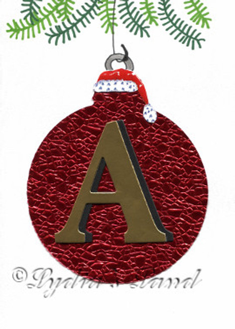 Christmas Monogram A