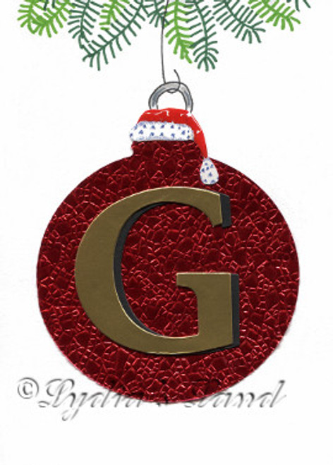 Christmas Monogram Letter G