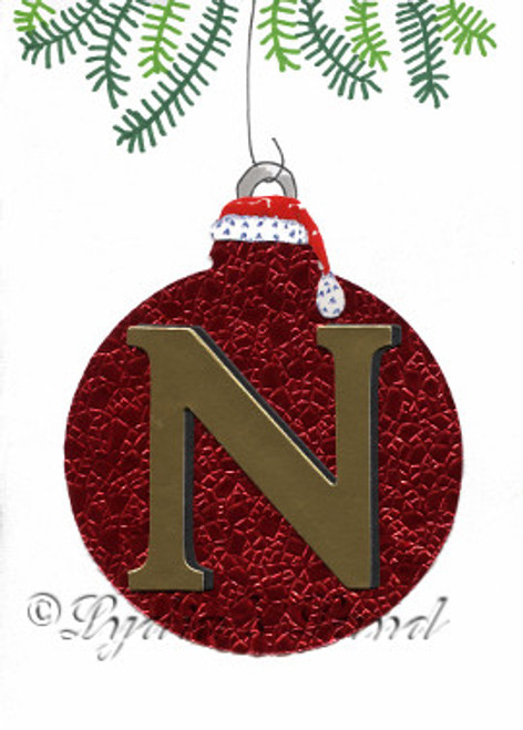 Christmas Monogram N