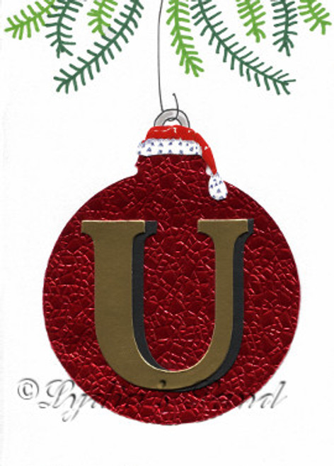 Christmas Monogram U