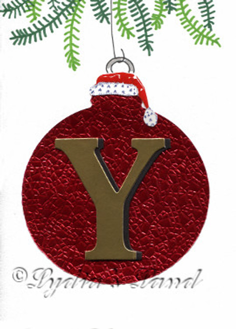 Christmas Letter Y