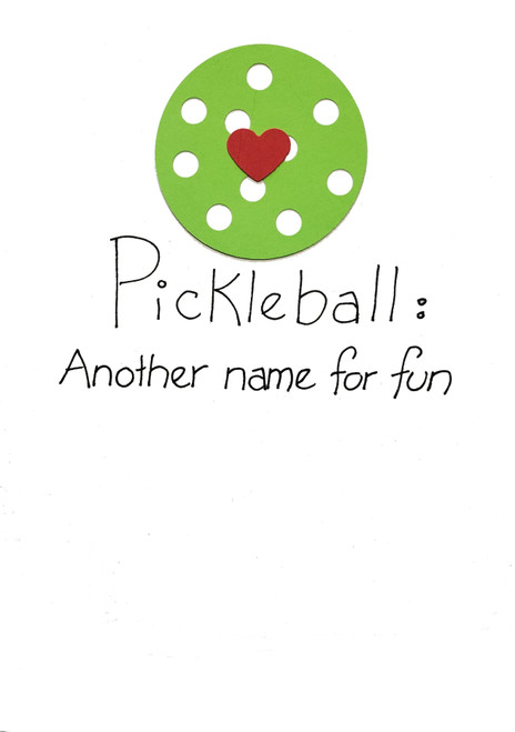 Pickleball handmade birthday card