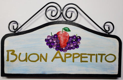 Hand painted Buon Appetito sign