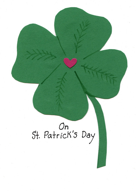 handcrafted St. Patrick's Day card